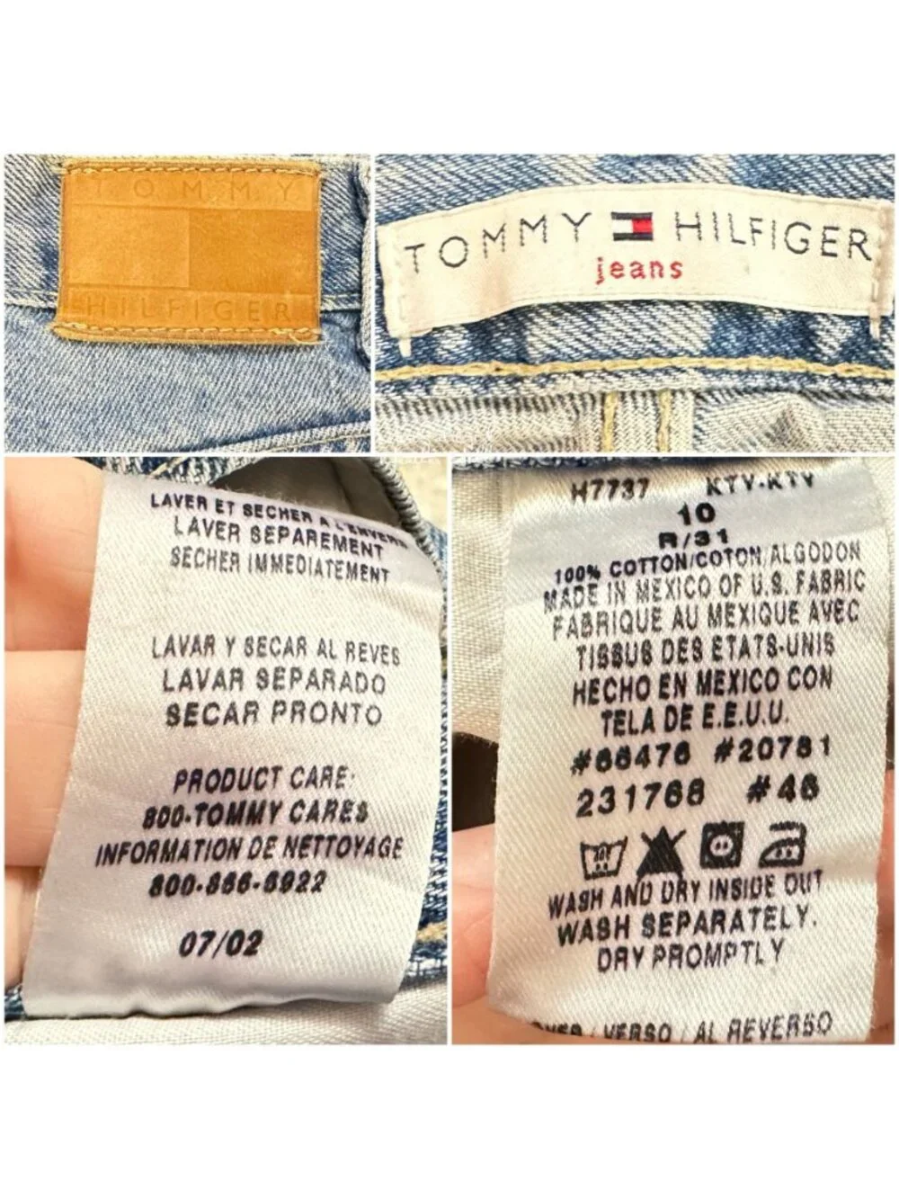 Tommy Hilfiger Classic 1990's High Rise Cut-Off Mom Shorts Size 29